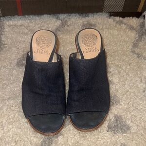 Vince Camuto Navy Women's Mules